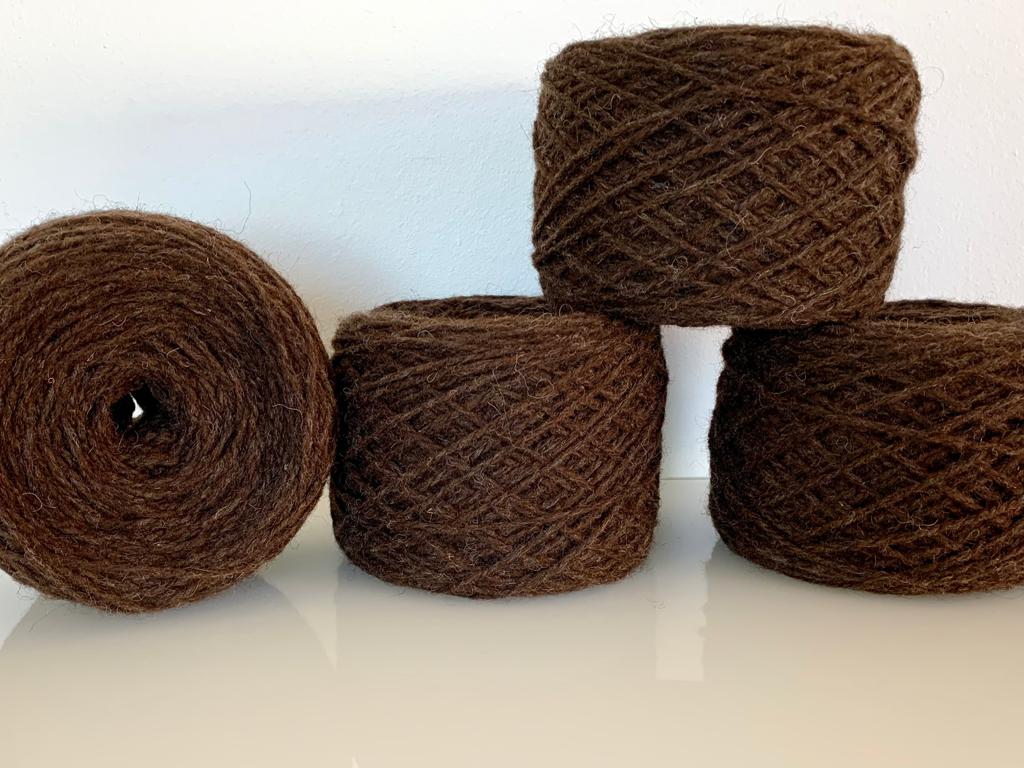 Sockenwolle Naturfarben 100% reine Schafwolle Braun (6,10€/100g) – Bild 3