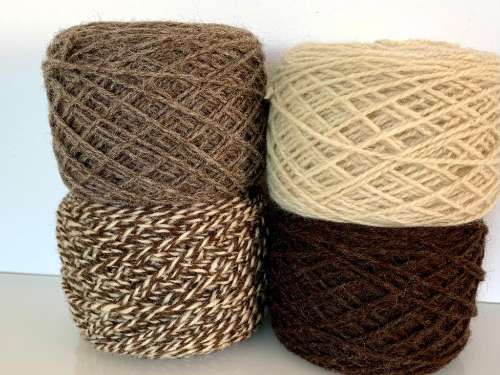 Sockenwolle Naturfarben 100% reine Schafwolle Hellbraun (6,10€/100g) – Bild 3