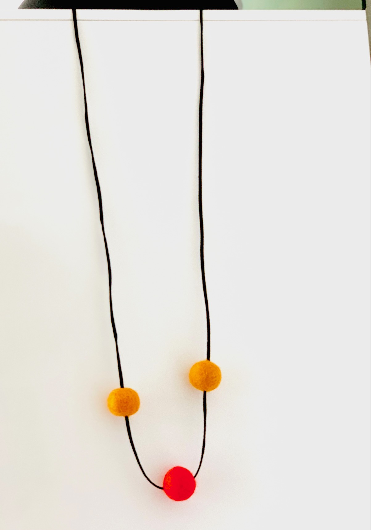 Halskette lang - orange-dunkelorange - Halsschmuck - 120 cm – Bild 5