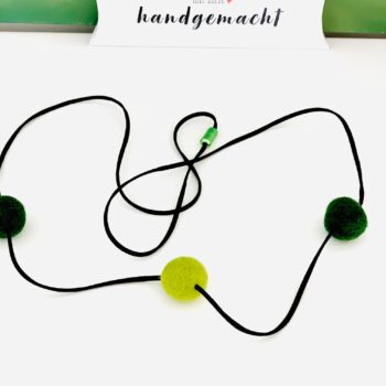 Halskette lang – dunkelgrün-hellgrün – Halsschmuck – 120 cm