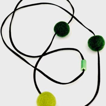 Halskette lang – dunkelgrün-hellgrün – Halsschmuck – 120 cm