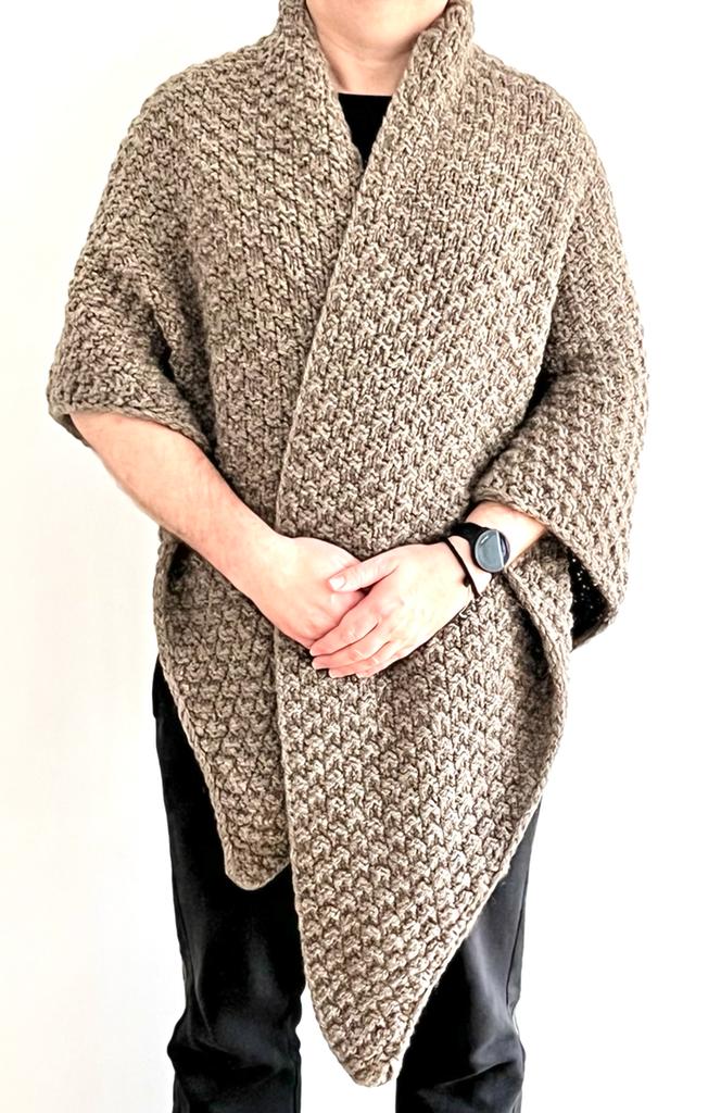 STRICKWOLLE - 100% Schurwolle 1000 Gramm - NEU - GRAU-BRAUN – Bild 2