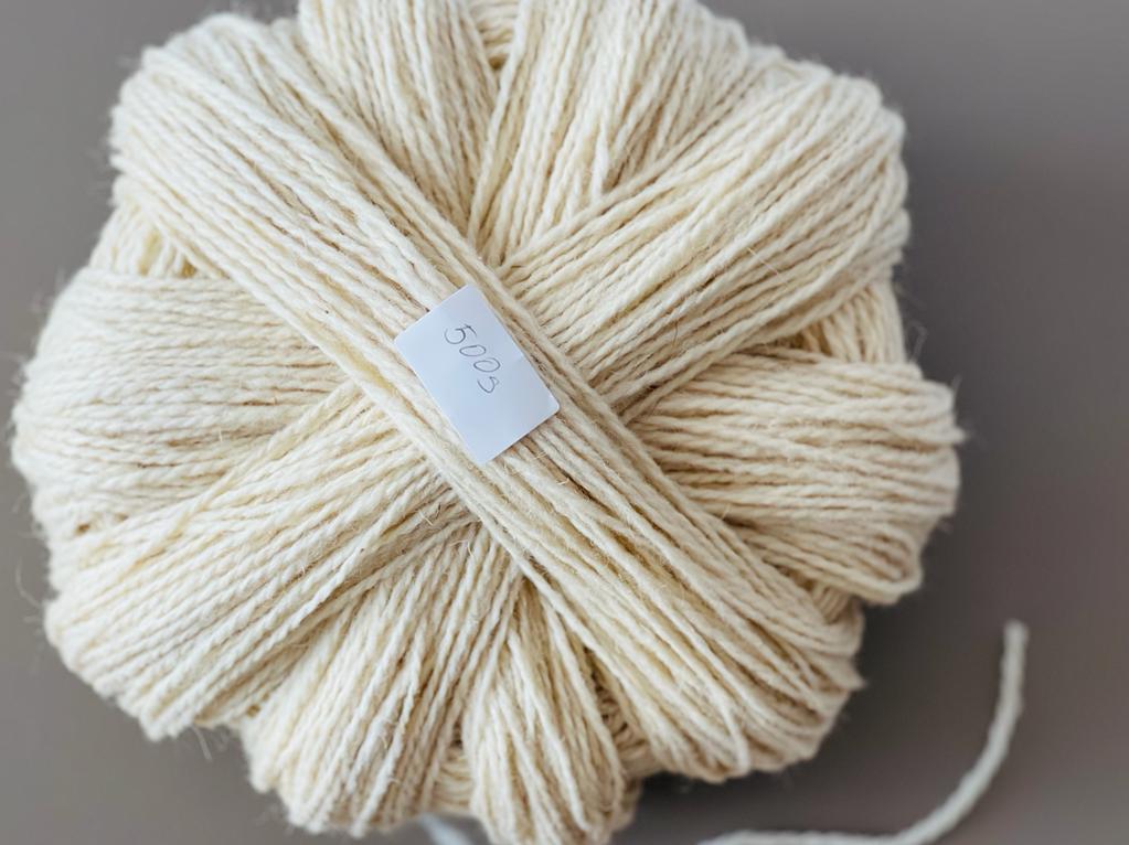 STRICKWOLLE - 100% Schurwolle 500 Gramm - NEU - hellbeige - ungewaschen – Bild 3