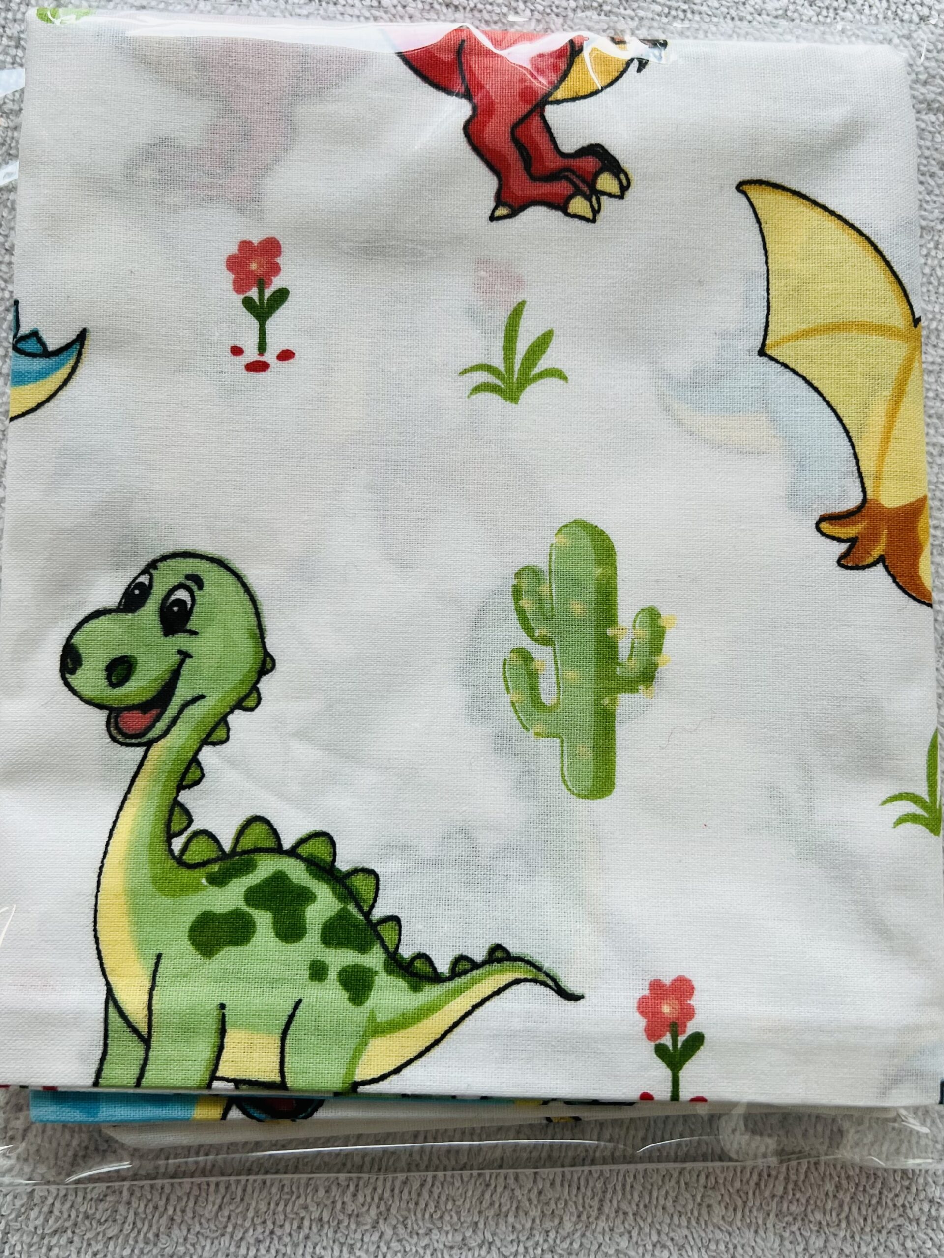 Kinderkissenbezug 30x50 cm, Dino2, 100% Baumwolle - Kissenhülle/Kinderkissenhülle/Kopfkissenbezug – Bild 4