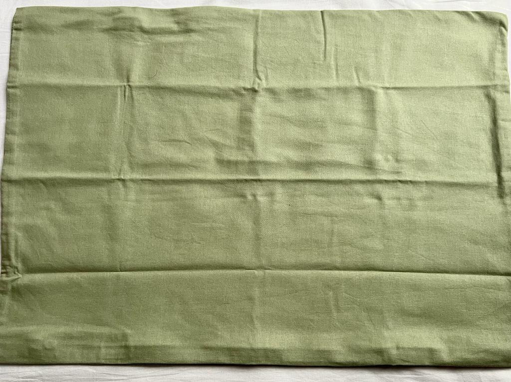 Kopfkissen 40x60 cm Pastell-Grün, Bezug 100% Baumwolle, Innenkissen 100% Baumwolle, Füllung: Federn – Bild 3