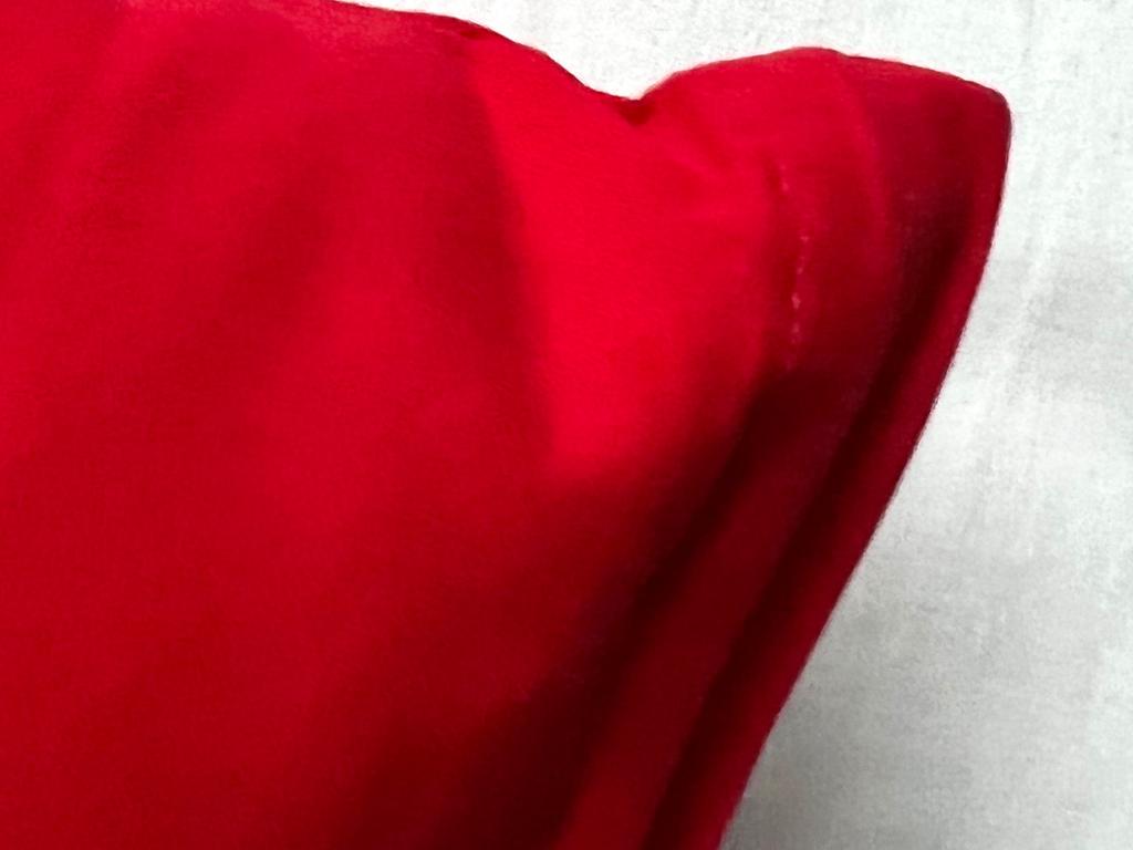 Kopfkissen 40x60 cm Rot, Bezug 100% Baumwolle – Bild 6