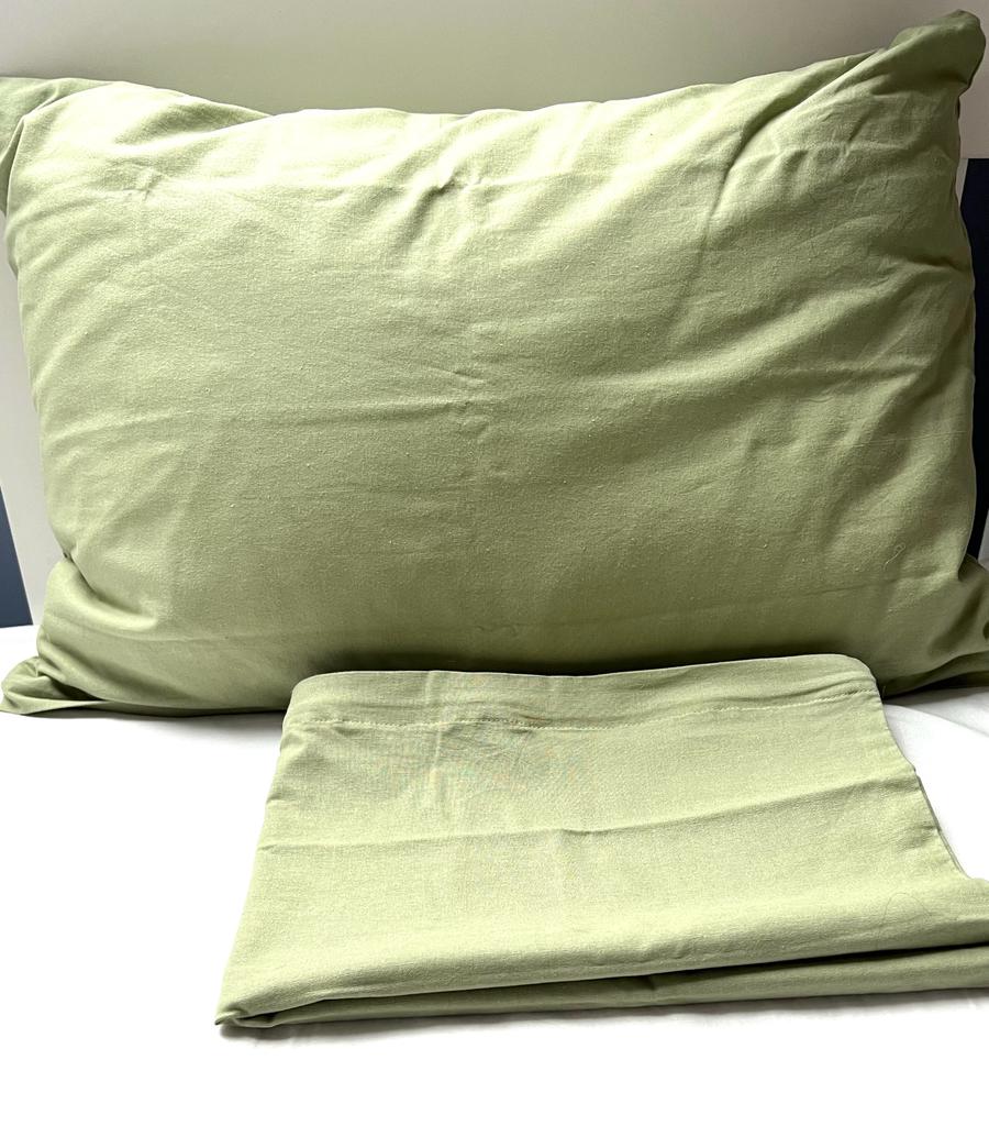 Kopfkissen 40x60 cm Pastell-Grün, Bezug 100% Baumwolle, Innenkissen 100% Baumwolle, Füllung: Federn – Bild 4
