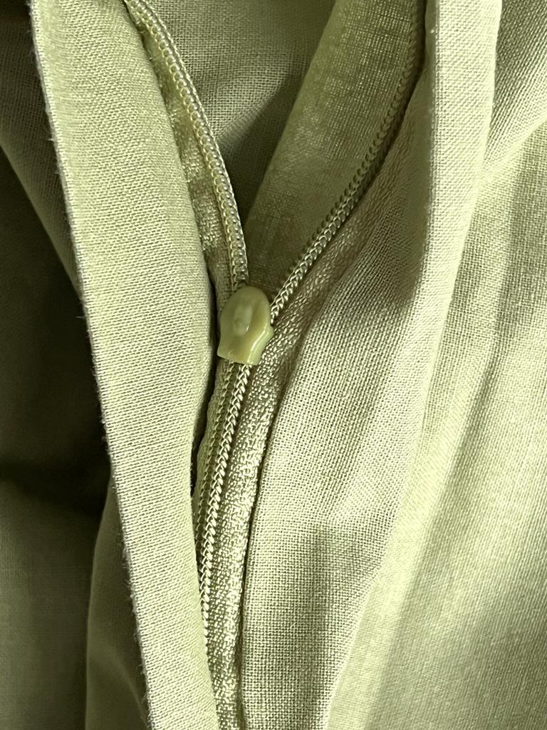 Kopfkissen 40x60 cm Pastell-Grün, Bezug 100% Baumwolle, Innenkissen 100% Baumwolle, Füllung: Federn – Bild 5